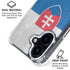 Slovakia Flag Distressed iPhone 17 Clear Case